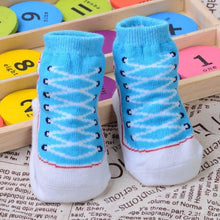 Load image into Gallery viewer, 2019 Cute Newborn Baby Socks Soft Baby Girls Boys Socks Sokken Infant Toddler Stripe Anti Slip Socks neonato recien nacido Gift