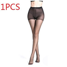 Load image into Gallery viewer, Arherigele 10pcs 5pair Fashion Women's Nylon Socks Ultrathin Sexy Stockings Solid Transparent Over Knee Socks Crystal Silk Sock