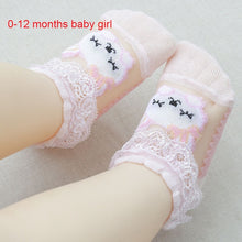 Load image into Gallery viewer, Cute Lace Flower Mesh Summer Newborn Baby Socks Cotton Baby Girl Socks Angel Wings Anti Slip Socks Calcetines Recien Nacido