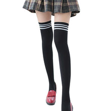 Load image into Gallery viewer, Sexy Medias Striped Long Socks Women Over Knee Thigh High Over The Knee Stockings For Ladies Girls 2019 Warm Knee Socks Women