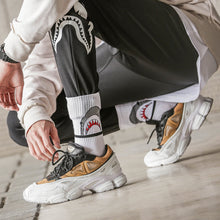 Load image into Gallery viewer, Fashion Shark Hip Hop Socks Men Long Cartoon Socks Hiphop Street Sport Skateboard black white Crew Socks