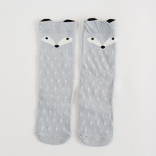 Load image into Gallery viewer, Cartoon Cute Kids Cotton Socks Hosiery Animal Baby Cotton Sock Knee High Long Legwarmer Cute Socks Boy Girl Children socks 0-6 Y
