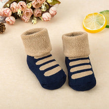 Load image into Gallery viewer, 2019 Cute Newborn Baby Socks Soft Baby Girls Boys Socks Sokken Infant Toddler Stripe Anti Slip Socks neonato recien nacido Gift