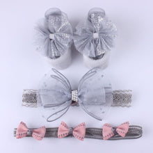 Load image into Gallery viewer, 3 Pairs/Lot Lace Flower Newborn Baby Socks Cotton Anti-Slip Kids Floor Socks Bow Baby Girl Socks Spring Summer Girls Gift sokken