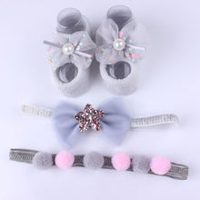 Load image into Gallery viewer, 3 Pairs/Lot Lace Flower Newborn Baby Socks Cotton Anti-Slip Kids Floor Socks Bow Baby Girl Socks Spring Summer Girls Gift sokken