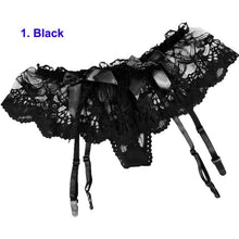 Load image into Gallery viewer, 2019 Hot Summer Fashion Women Sexy Lace Top Thigh-Highs Leggings Stockings+Suspender Garter Belt 4 Colors