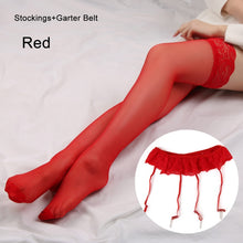 Load image into Gallery viewer, 2019 Hot Summer Fashion Women Sexy Lace Top Thigh-Highs Leggings Stockings+Suspender Garter Belt 4 Colors