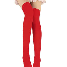 Load image into Gallery viewer, 1 Pair Women Sexy Over The Knee Socks Thigh High Stockings Acrylic Solid Color Thin Long Socks New For Girls