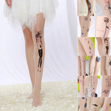Load image into Gallery viewer, 2019 New Knee Socks Long Women Sexy Tattoo Hosiery Stocking Cute Patterns Pantyhose Stockings Spring Summer Clothing Accessory