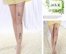 Load image into Gallery viewer, 2019 New Knee Socks Long Women Sexy Tattoo Hosiery Stocking Cute Patterns Pantyhose Stockings Spring Summer Clothing Accessory