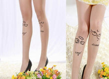 Load image into Gallery viewer, 2019 New Knee Socks Long Women Sexy Tattoo Hosiery Stocking Cute Patterns Pantyhose Stockings Spring Summer Clothing Accessory